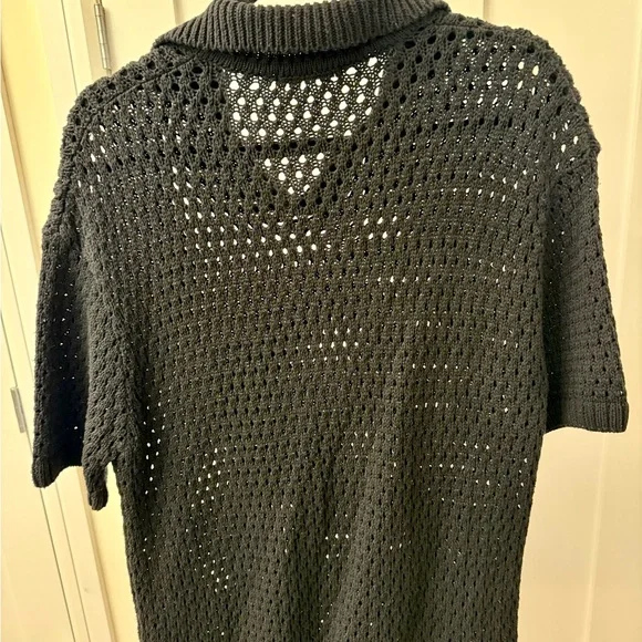 Zara Men's Charcoal V-Neck Sweater - Picture 2 of 4